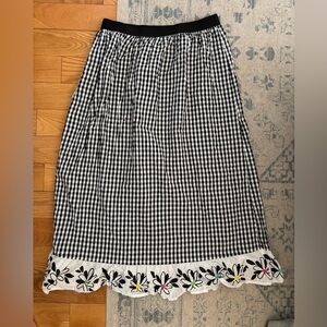 United Colours of Benetton Gingham Maxi Skirt